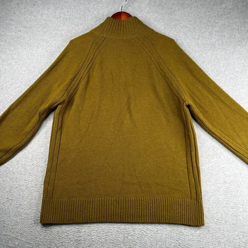 Banana Republic Italian Yarm Knit Sweater Mens Medium Tall Casual Brown Wool